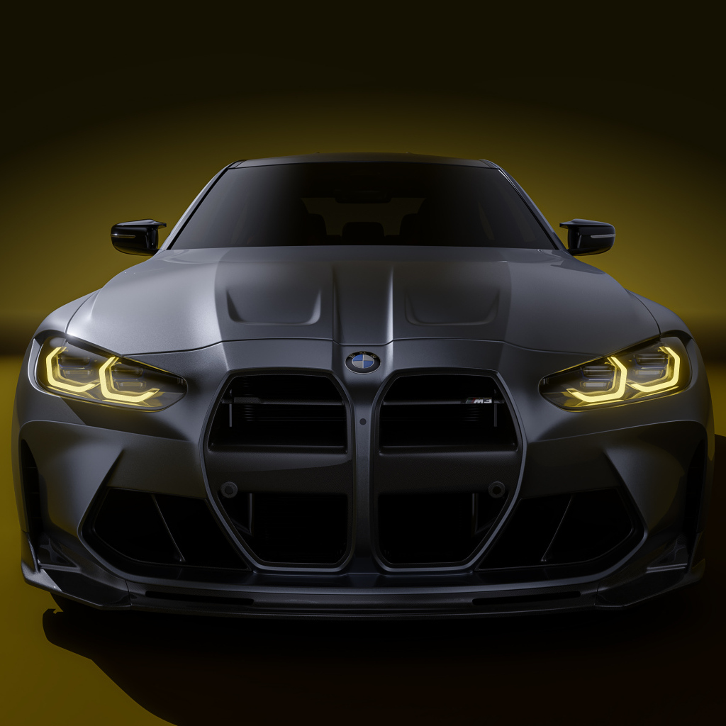 Вид спереди на автомобиль BMW M3 Vorsteiner