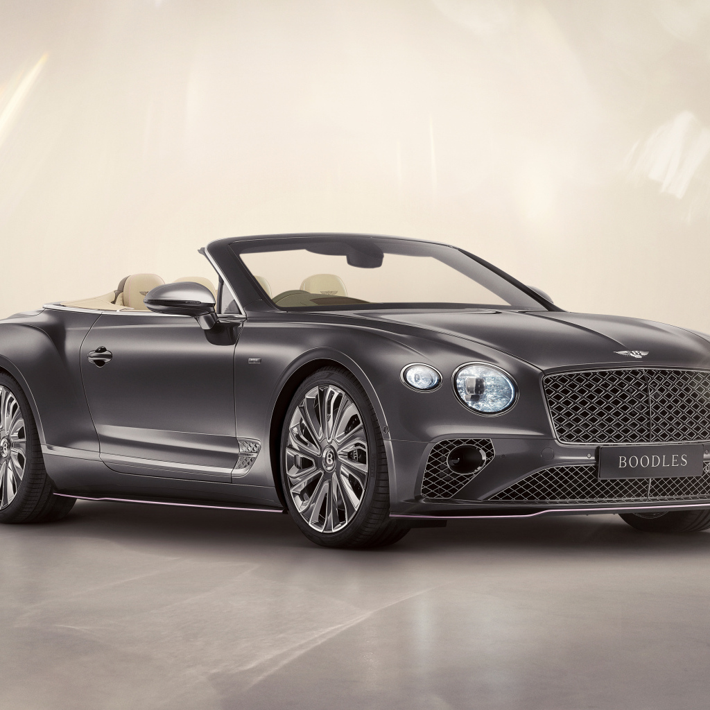 Вид сбоку на автомобиль Bentley Continental GT Convertible Boodles By Mulliner 2024 года