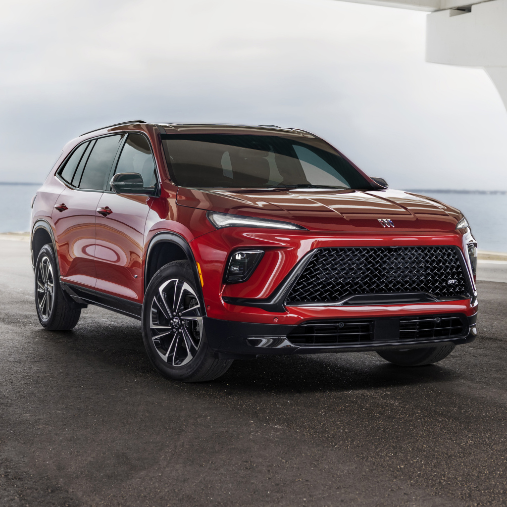 Красный Buick Enclave ST  2025 года