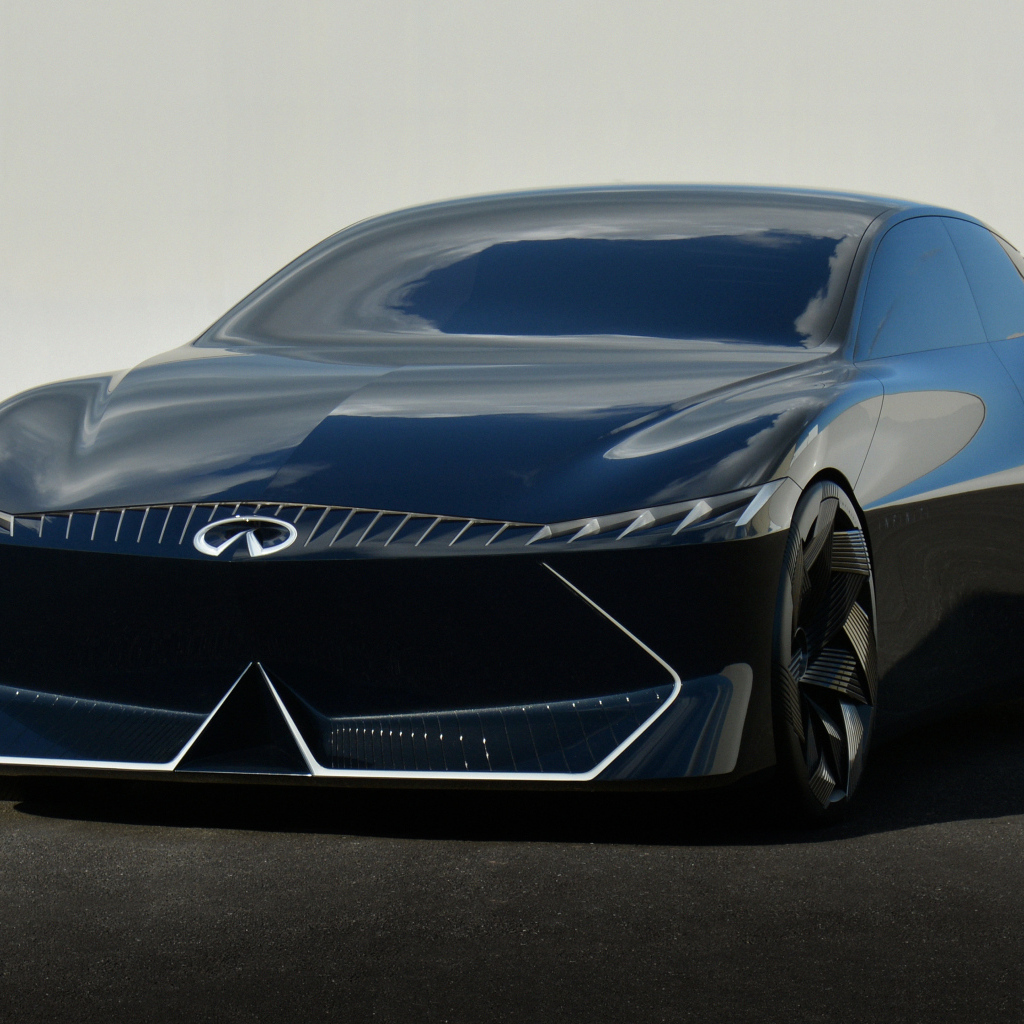 Черный автомобиль Infiniti Vision Qe
