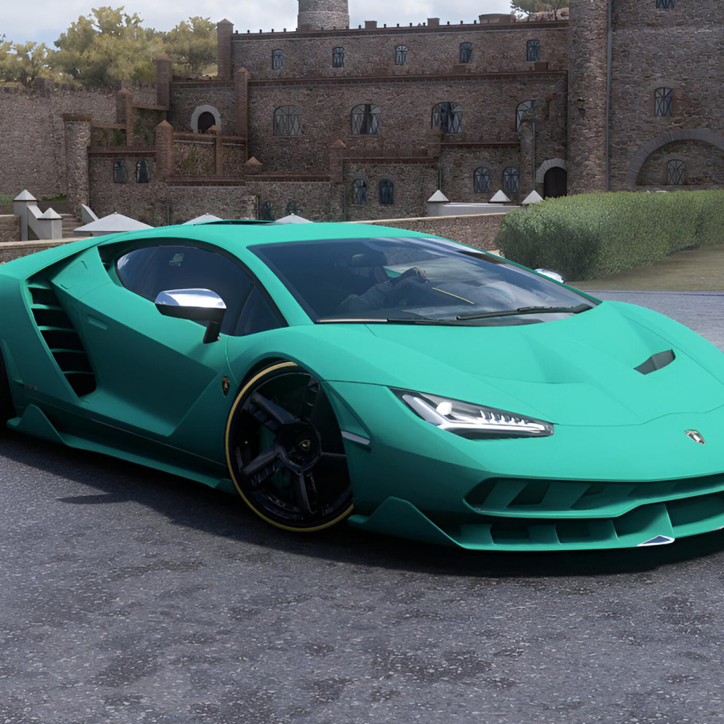 Быстрый модный автомобиль Lamborghini Centenario CGI