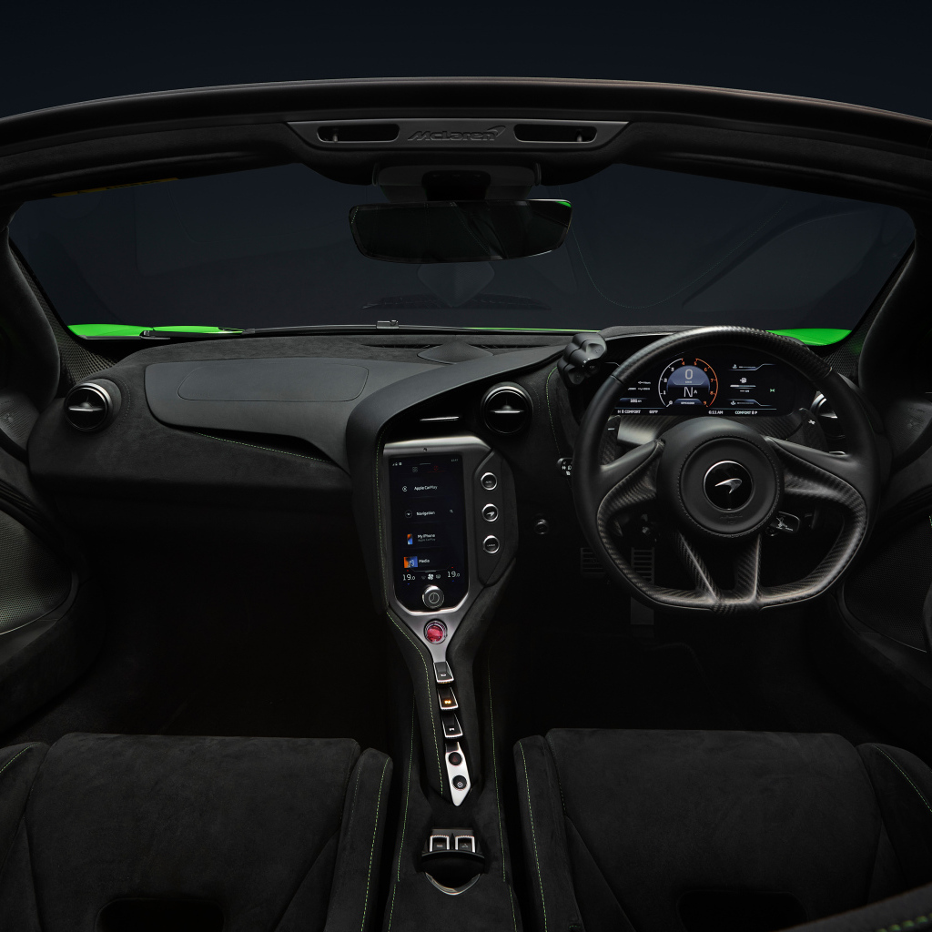 Салон автомобиля McLaren 750S