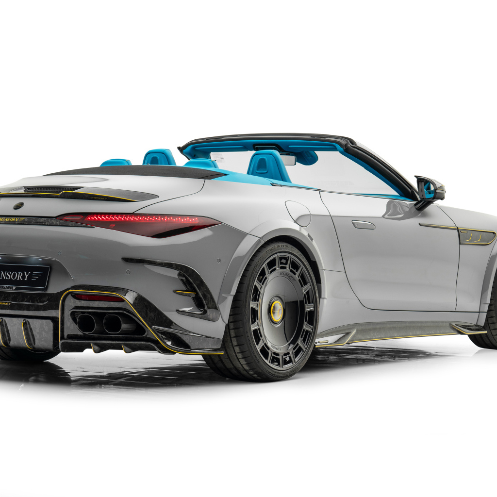 Вид сзади на автомобиль Mansory Mercedes-AMG SL 63 4MATIC+ Widebody