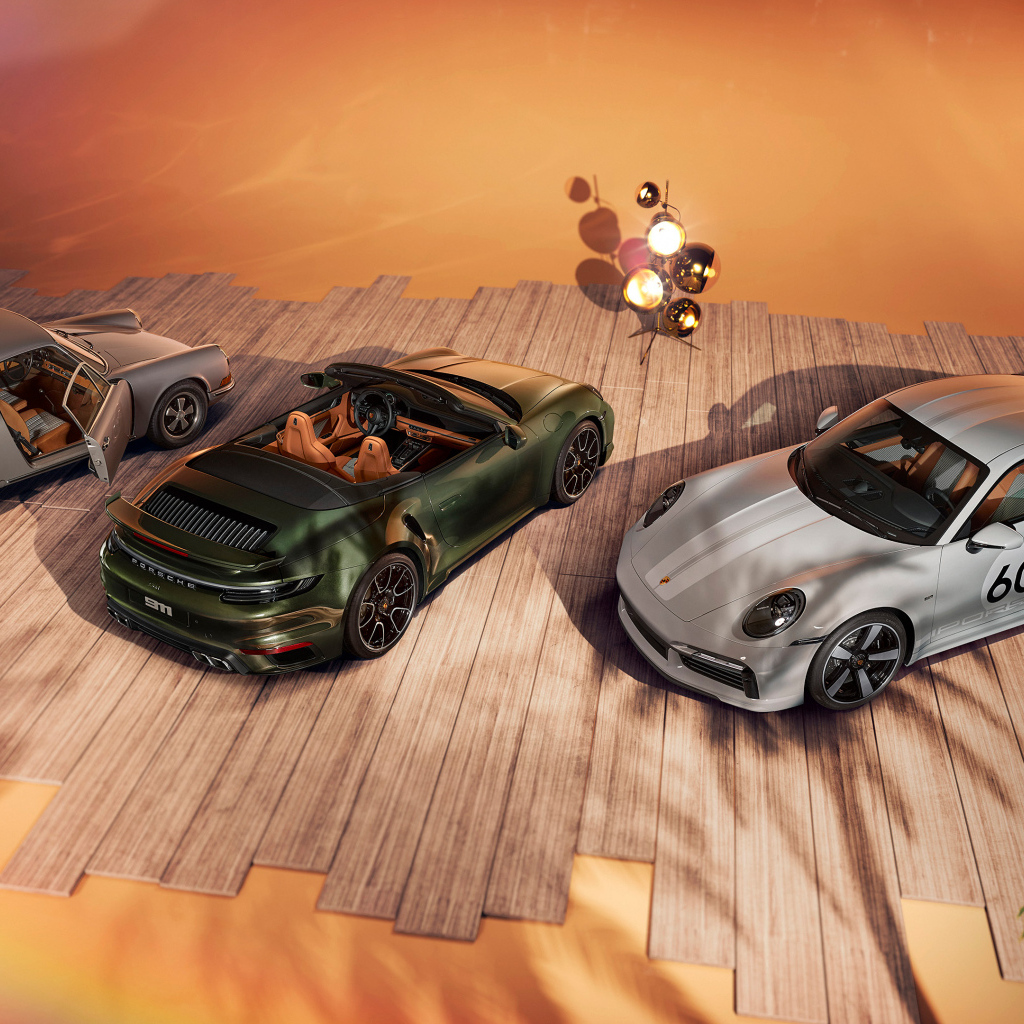 Три автомобиля Porsche 911 Turbo S