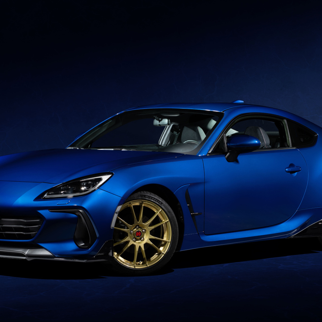 Синий автомобиль  Subaru BRZ Touge