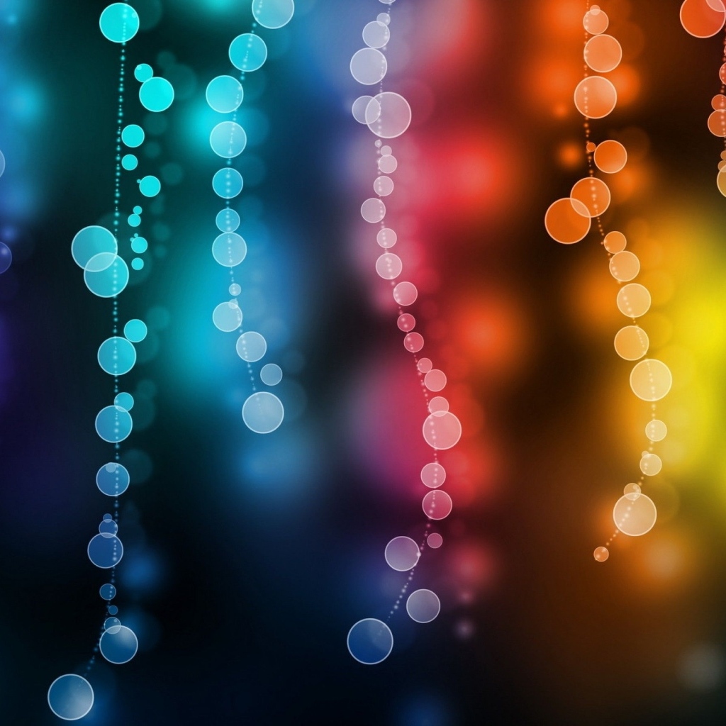 Разноцветный фон с нитями с бликами