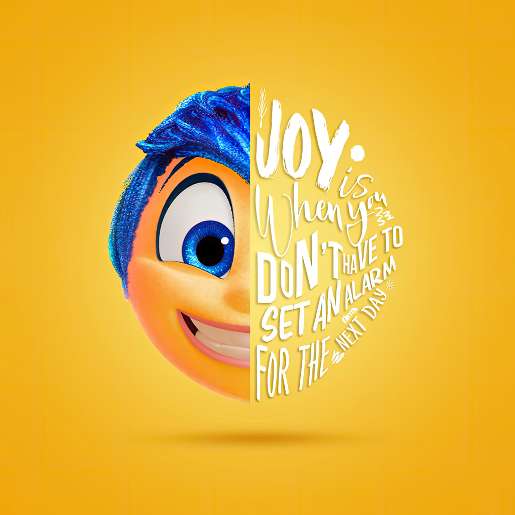 Постер мультфильма Головоломка 2 на желтом фоне