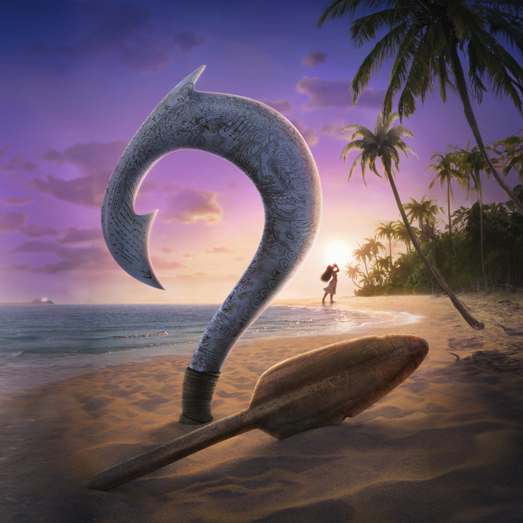 Логотип нового мультфильма Моана 2, 2024