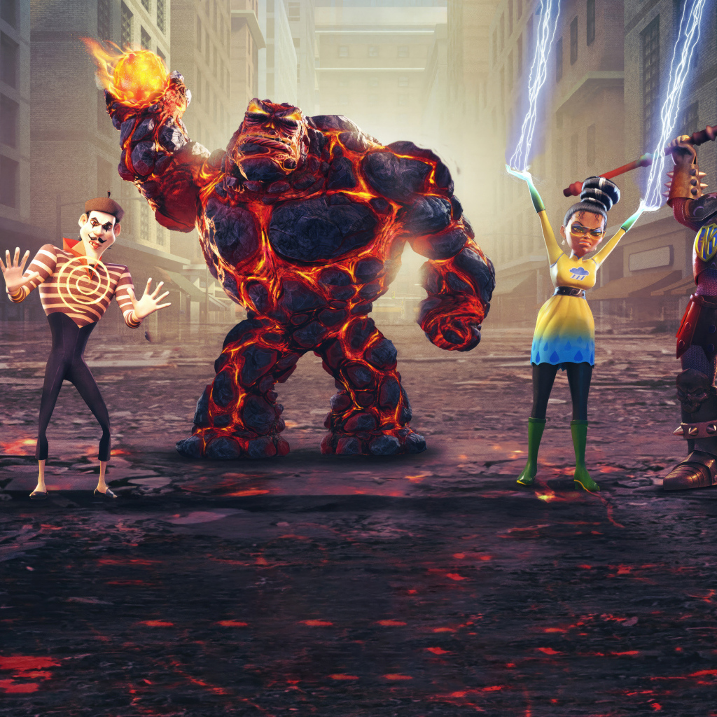 Постер нового анимационного мультфильма Мегамозг против Синдиката Рока