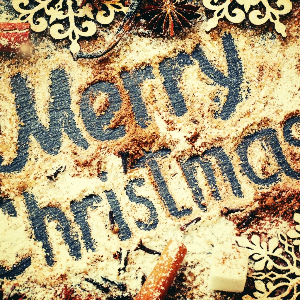 Сладкая открытка на Рождество