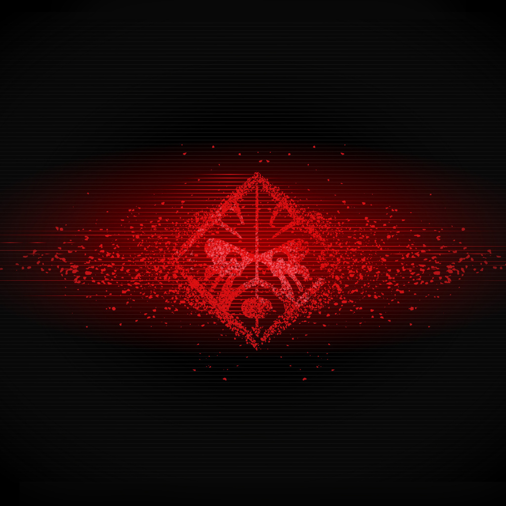 Красный логотип hp omen на черном фоне