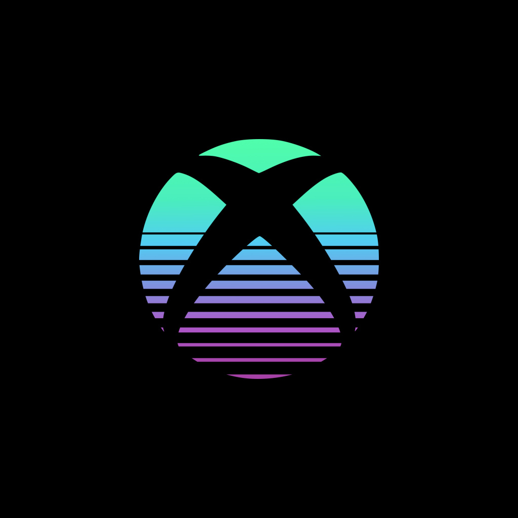 Логотип xbox на черном фоне