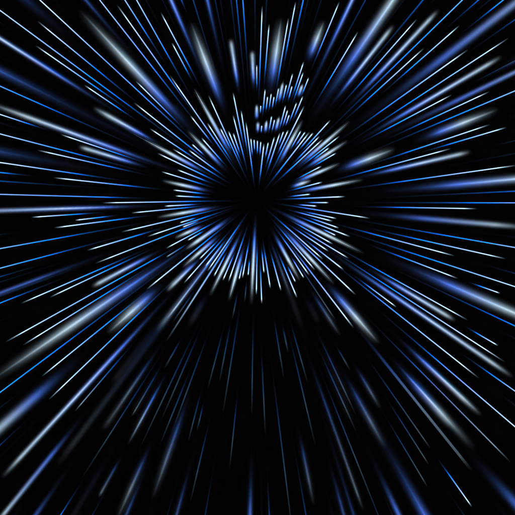 Логотип apple из неоновых бликов