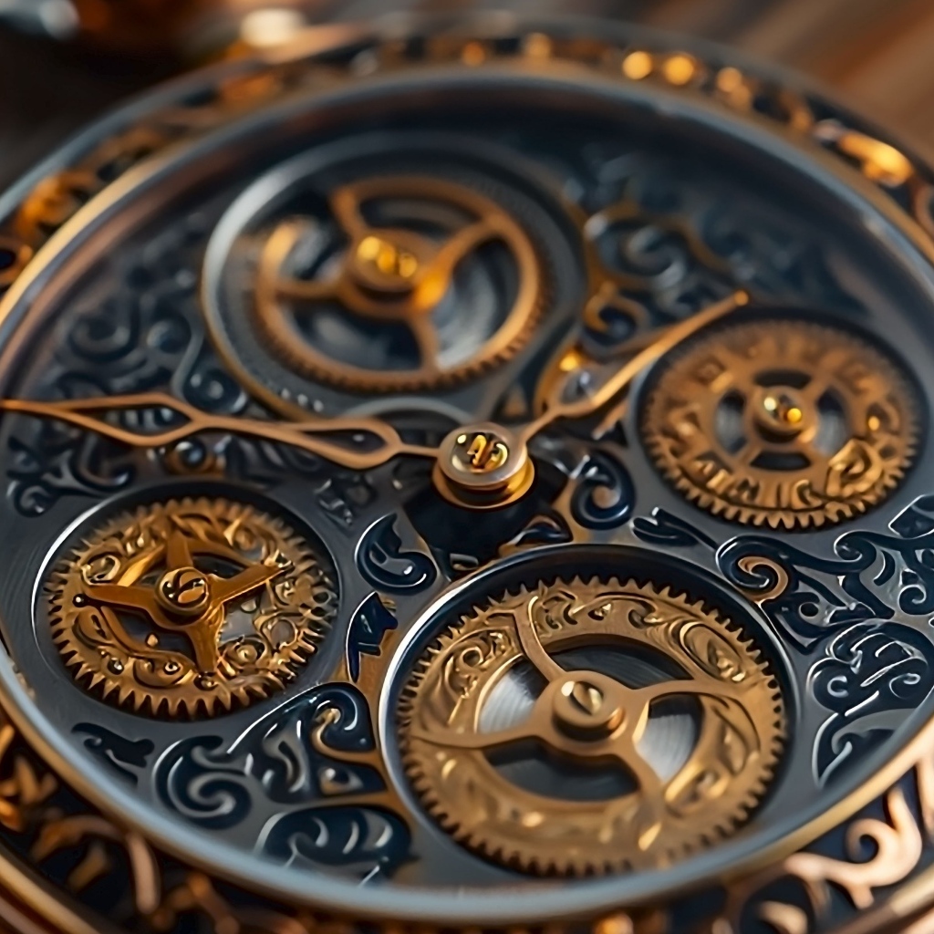 Красивый механизм дорогих часов