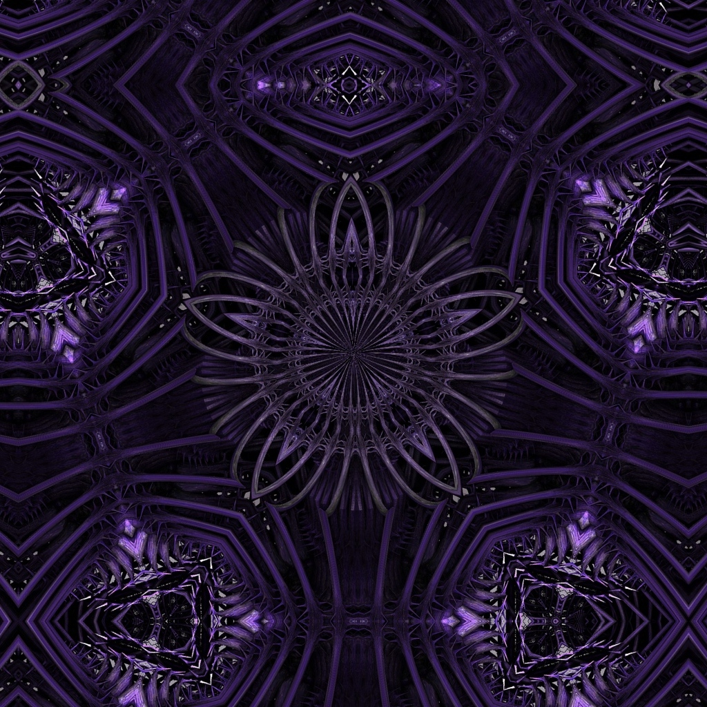 Фиолетовый абстрактный узор калейдоскопа