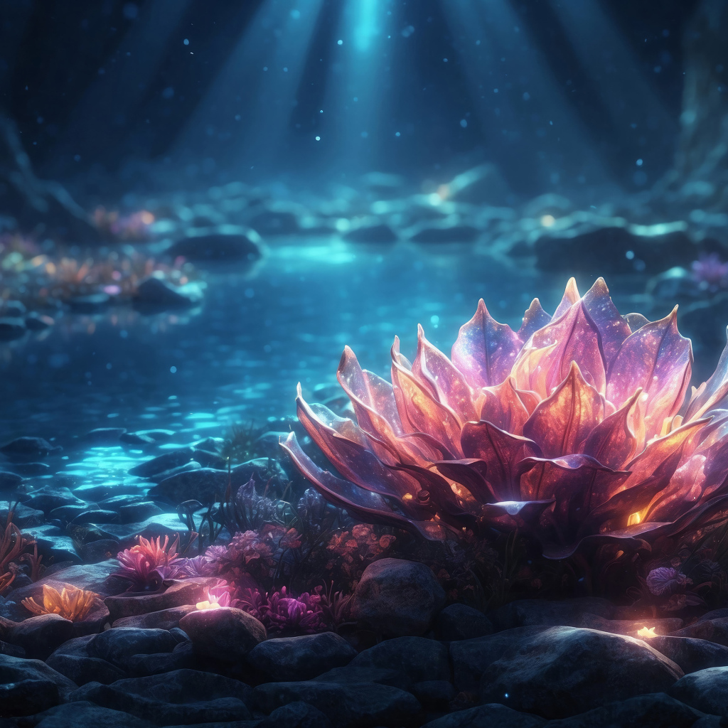 Фантастический цветок лотоса в пруду