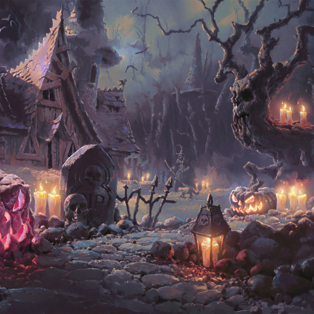 Старый зловещий разрушенный дом