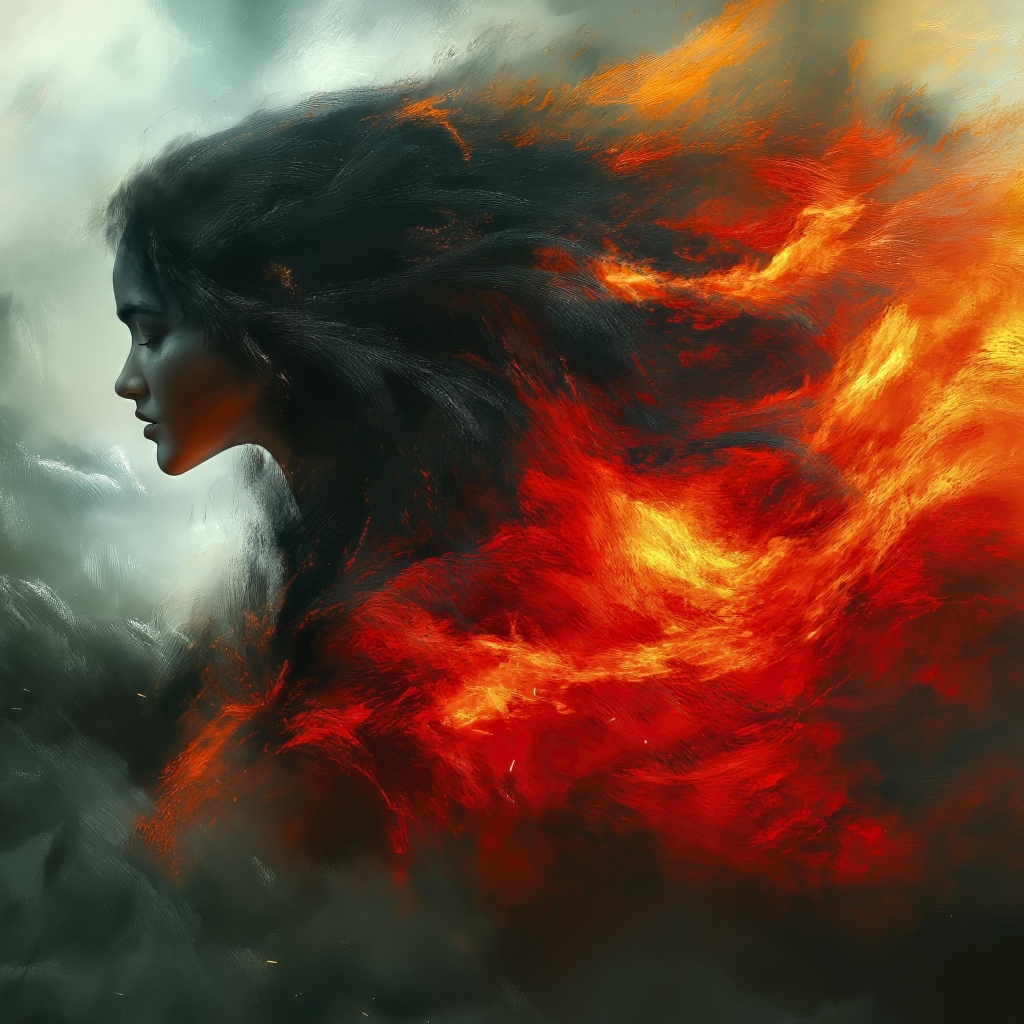 Девушка с огненными волосами