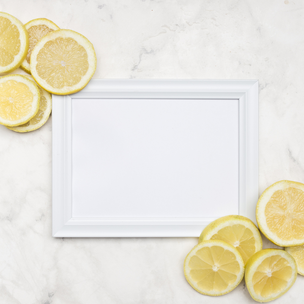 Рамка для фото с ломтиками лимона
