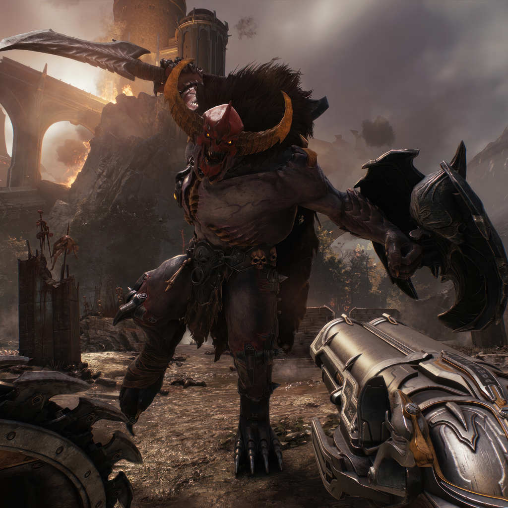 Демон из компьютерной игры Doom: The Dark Ages, 2024