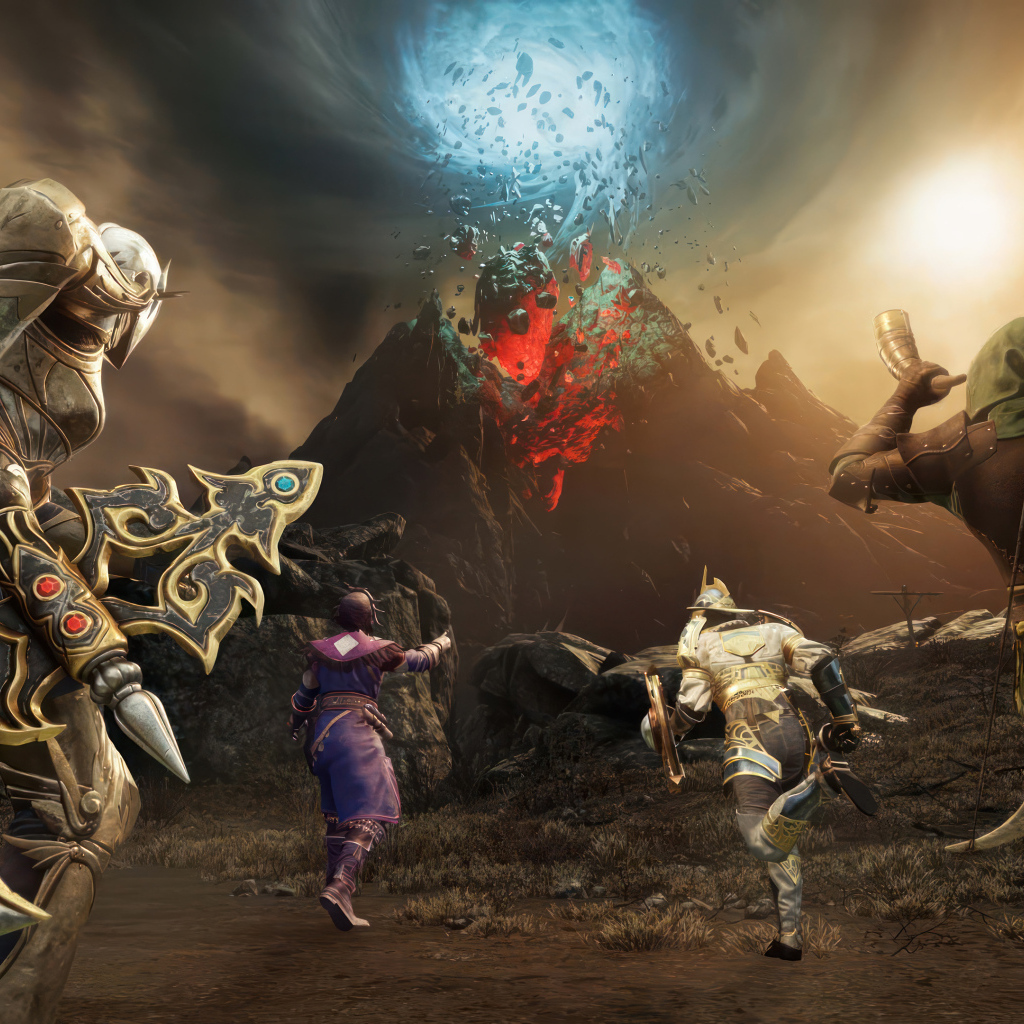 Дыра в небе в компьютерной игре New World: Aeternum, 2024