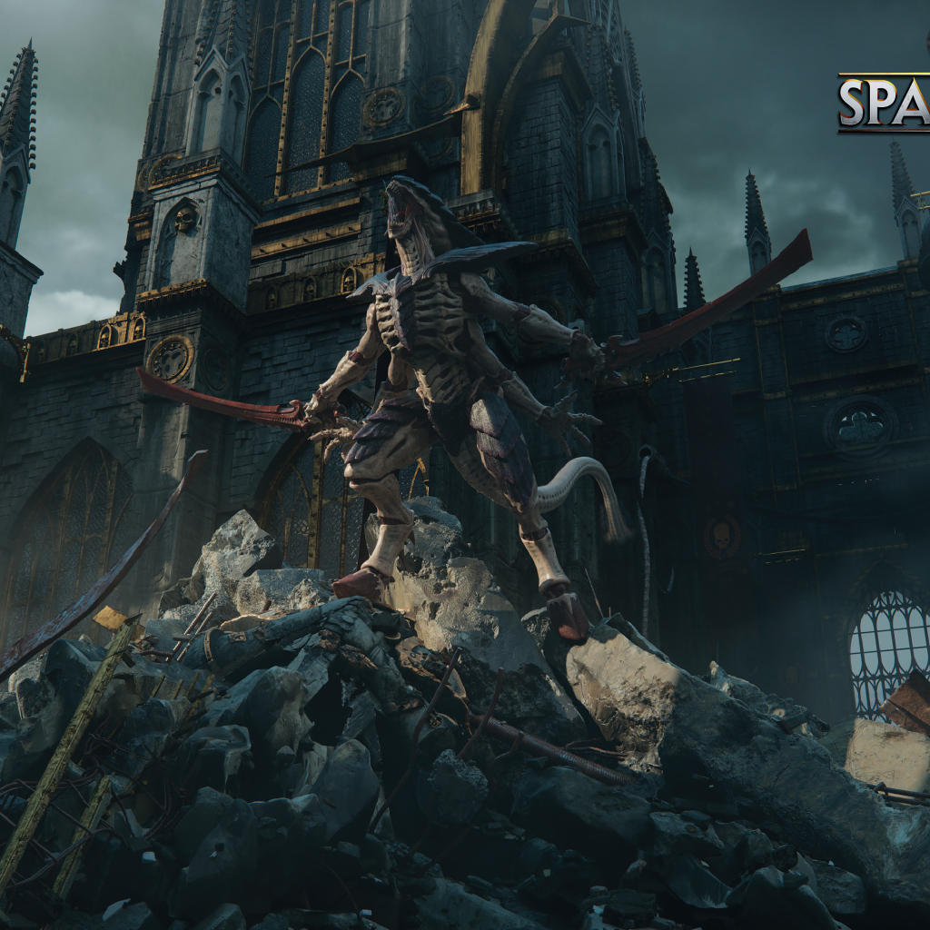 Монстр из компьютерной игры Warhammer 40,000: Space Marine 2