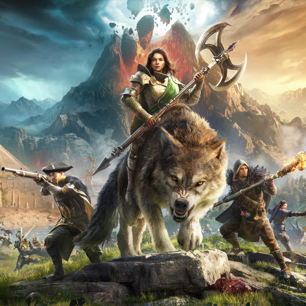 Постер компьютерной игры New World: Aeternum, 2024