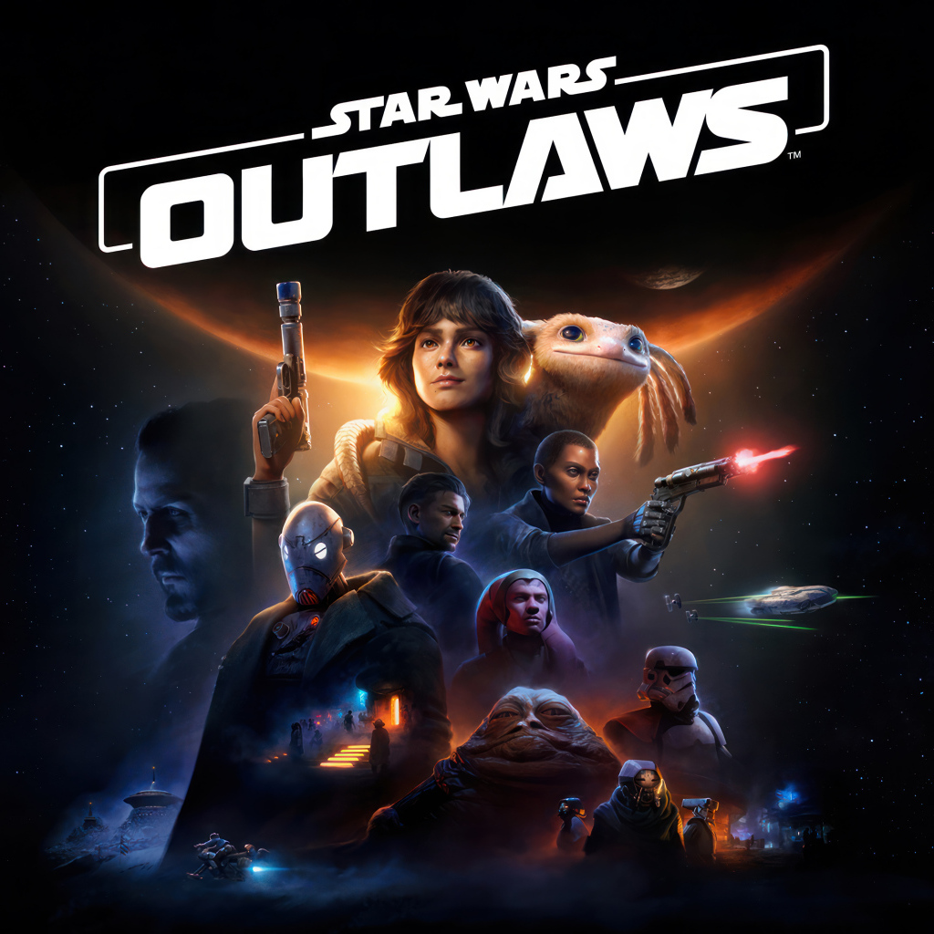 Постер компьютерной игры Star Wars Outlaws, 2024