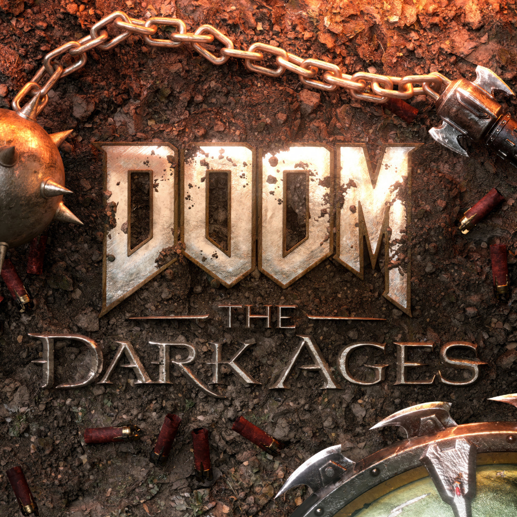 Постер новой компьютерной игры DOOM: The Dark Ages, 2024