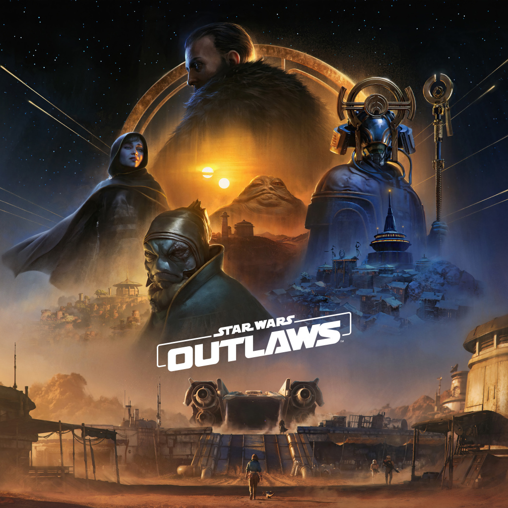 Постер новой компьютерной игры Star Wars Outlaws, 2024