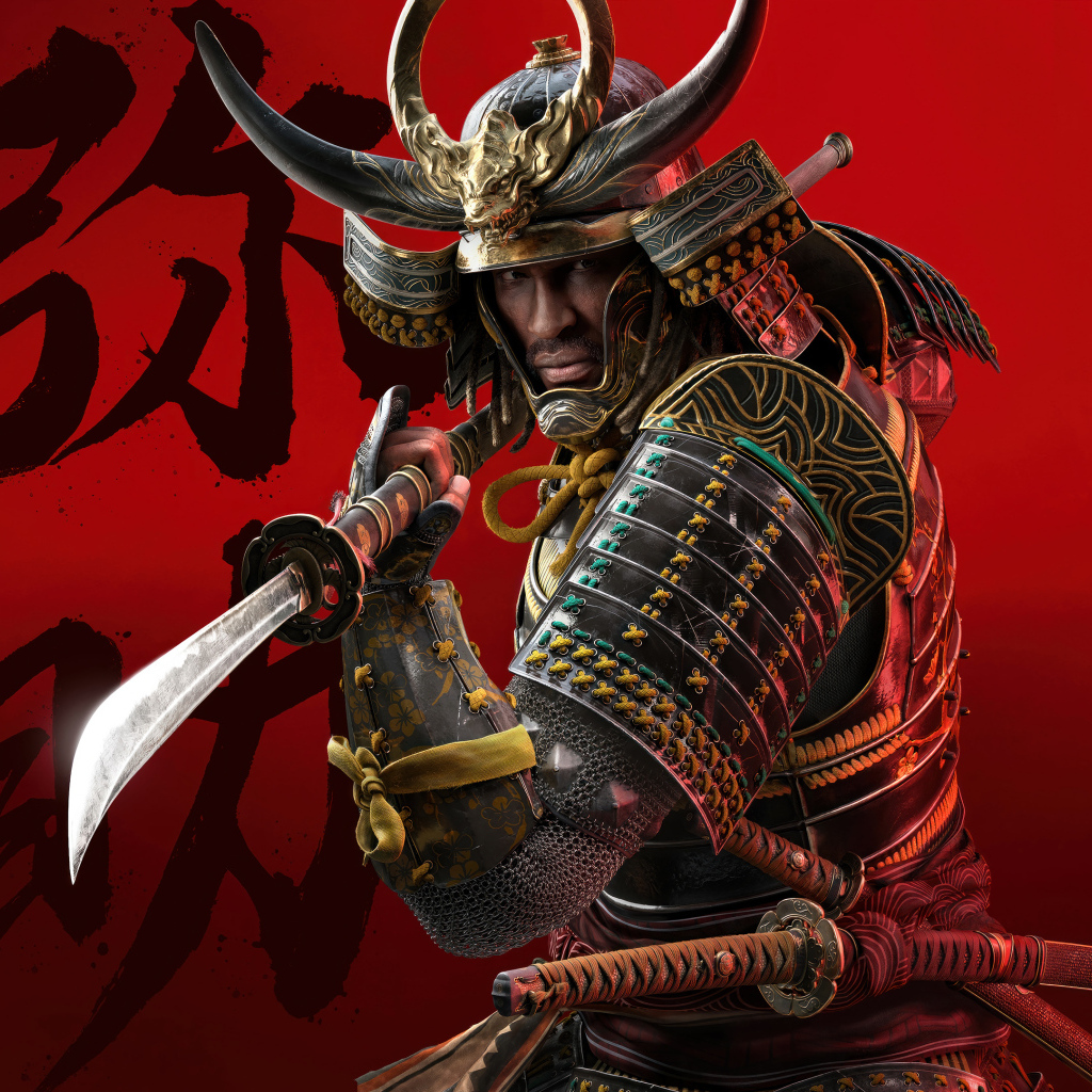 Самурай с острым мечом в компьютерной игре Assassin’s Creed Shadows, 2024