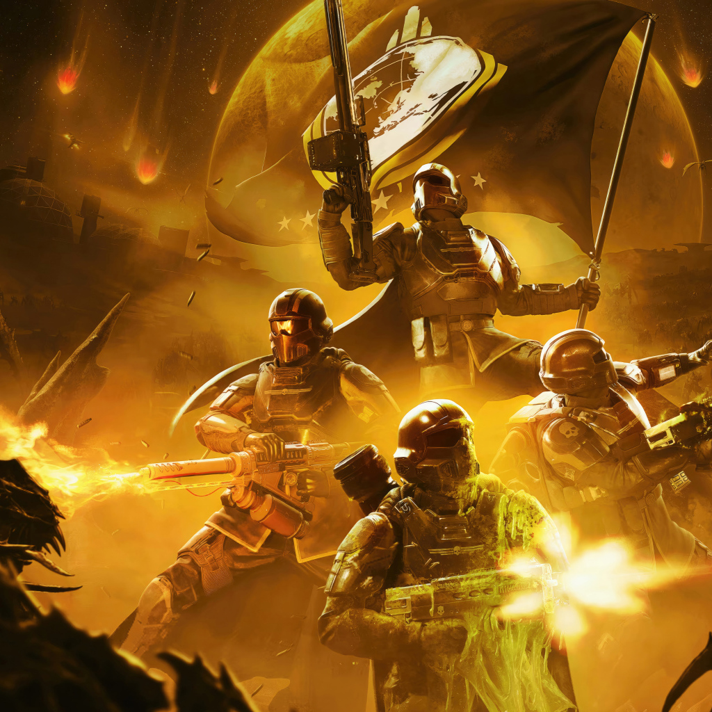 Скриншот новой компьютерной игры Helldivers 2