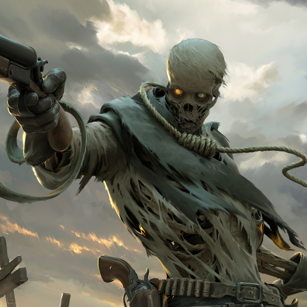 Скелет солдат с оружием