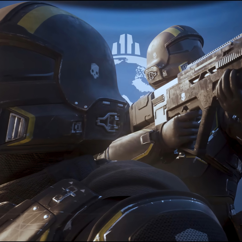 Солдаты из компьютерной игры Helldivers 2