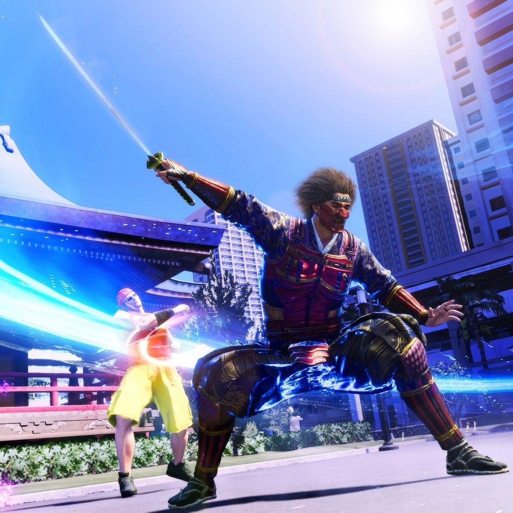 Воин с мечом из компьютерной игры Like a Dragon: Infinite Wealth