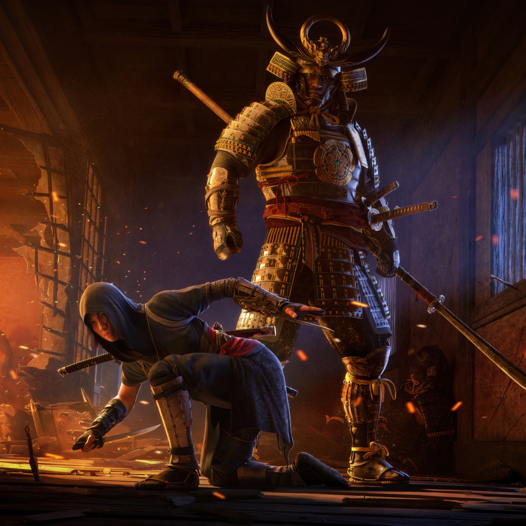 Воины из новой компьютерной игры Assassin’s Creed Shadows, 2024