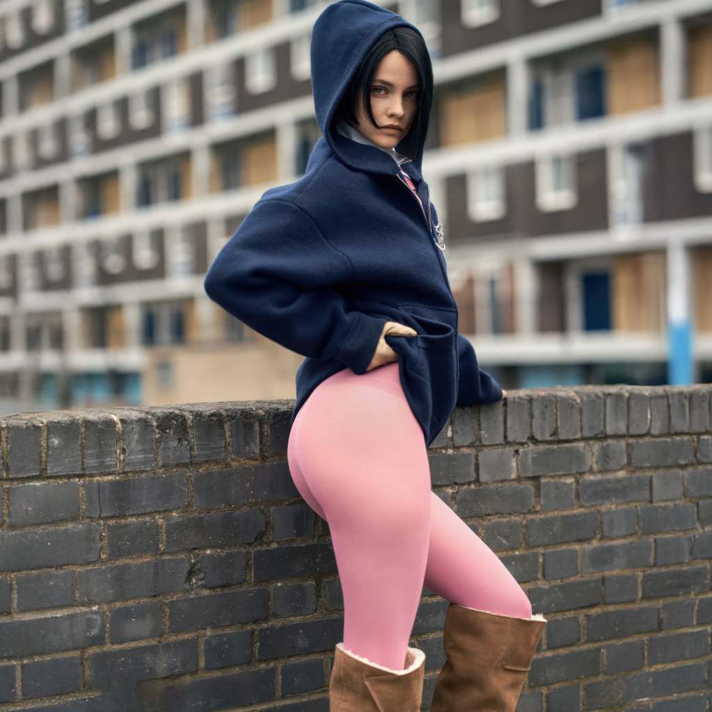 Модель Барбара Палвин в розовых лосинах