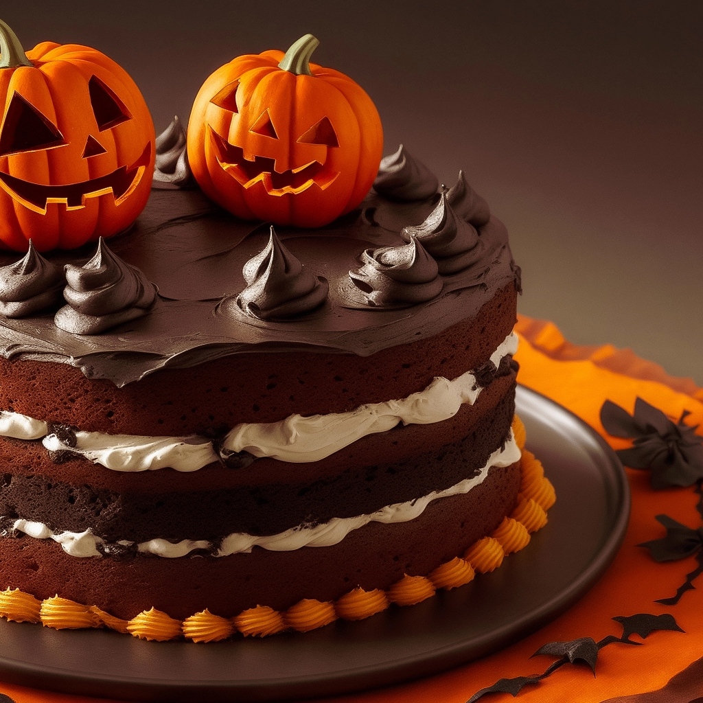 Шоколадный торт на Хэллоуин