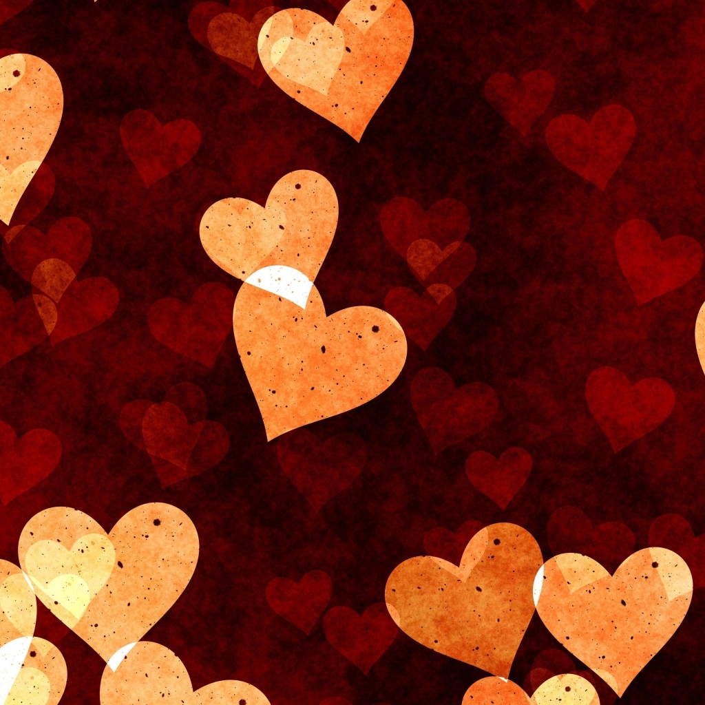 Много сердечек для фона 