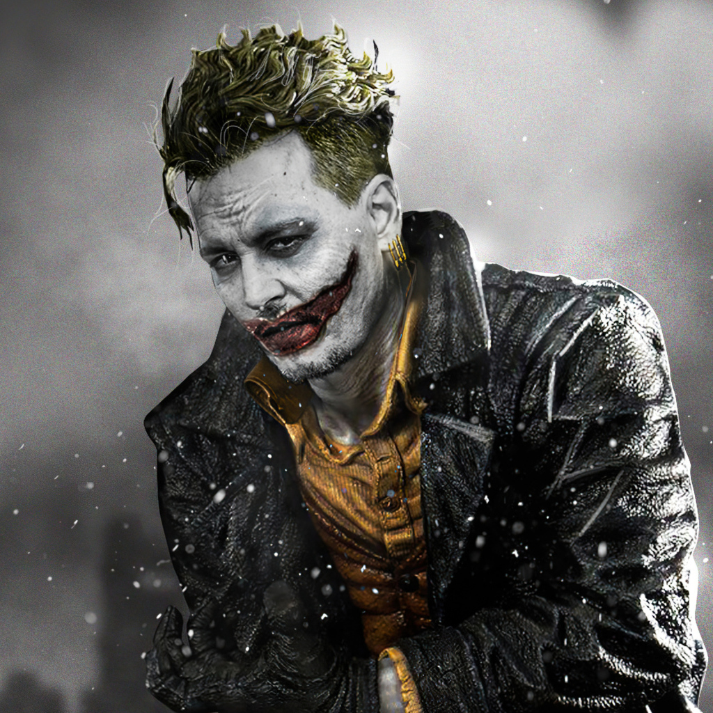 Актер Джонни Депп в образе Джокера