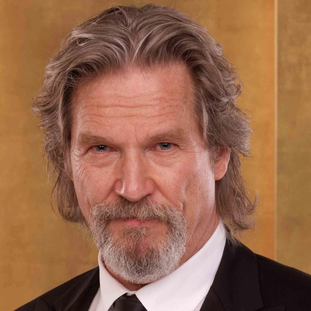 Голубоглазый мужчина актер Джефф Бриджес