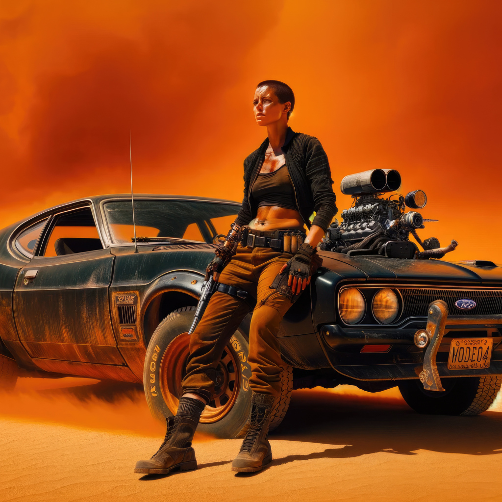 Девушка с машиной персонаж нового фильма Фуриоса: Хроники Безумного Макса, 2024