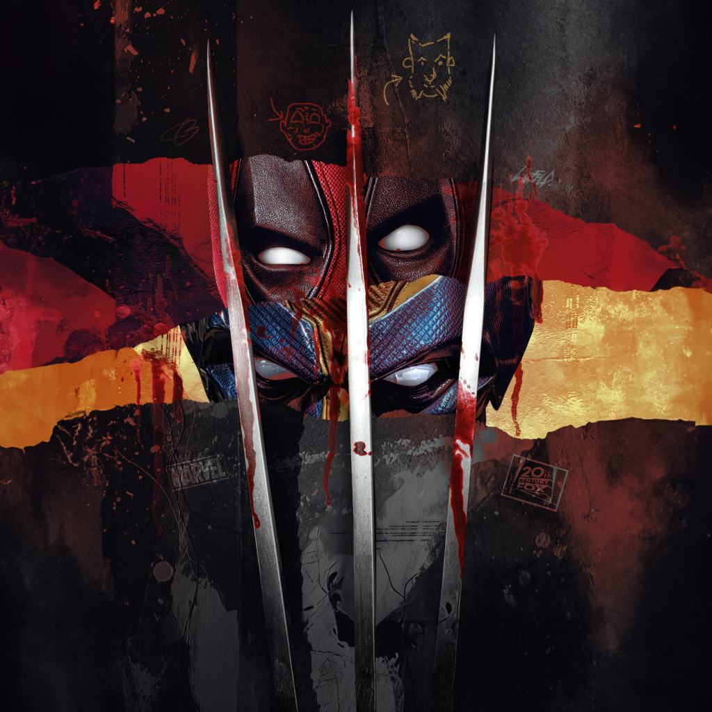 Арт постер фильма Дэдпул 3