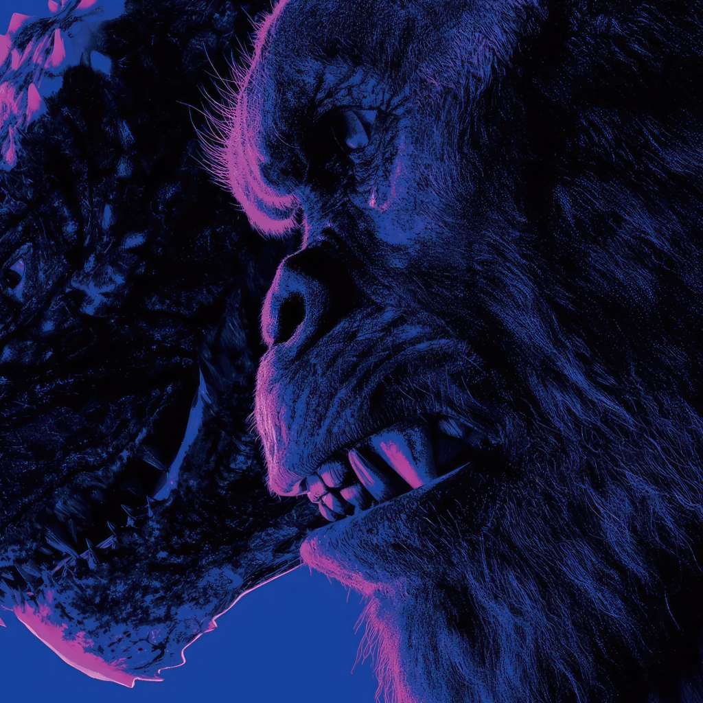 Персонажи Годзилла и Конг из нового фильма