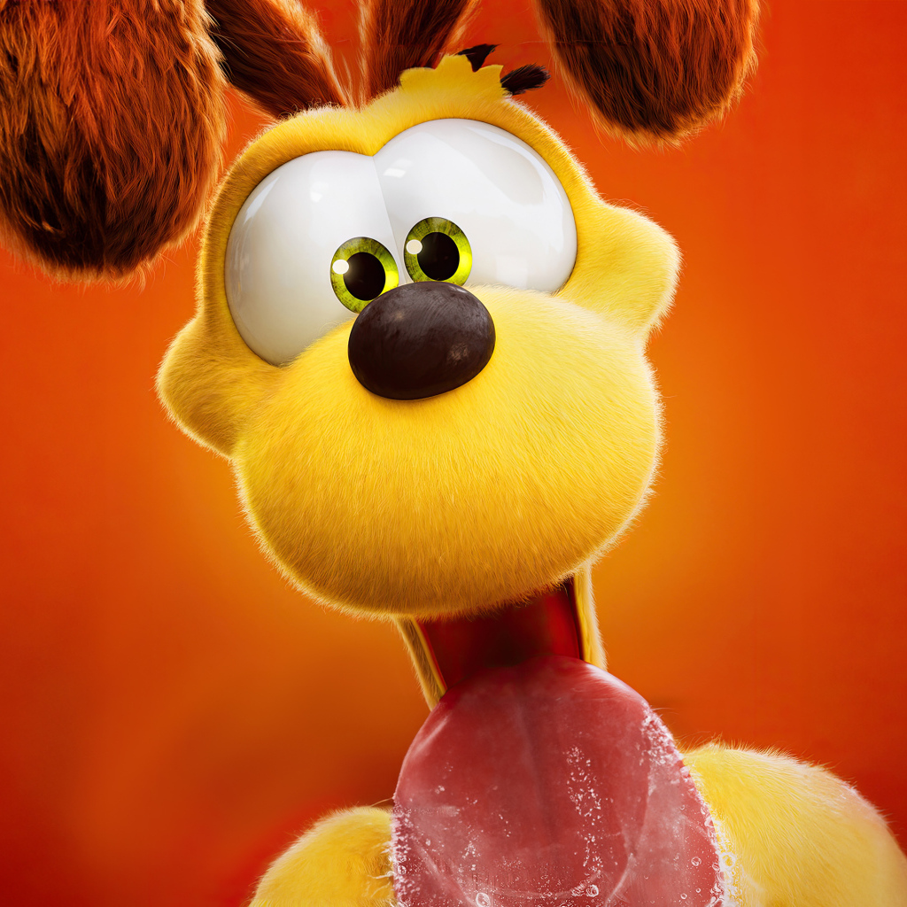 Пес Оди персонаж нового мультфильма Гарфилд в кино, 2024