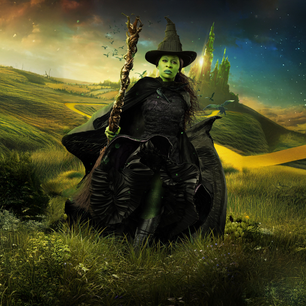 Персонаж Эльфаба из нового фильма Злая: Часть первая, 2024