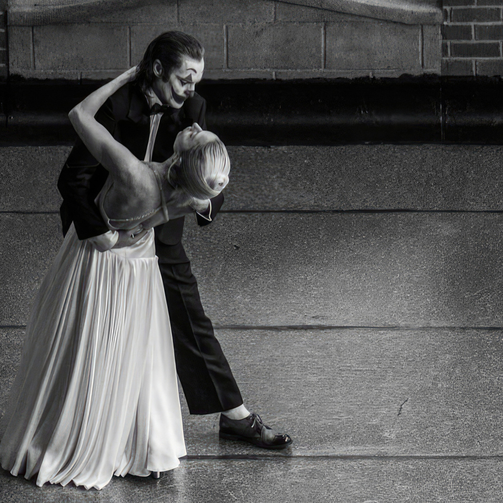 Леди Гага и Хоакин Феникс в фильме Джокер: Безумие на двоих