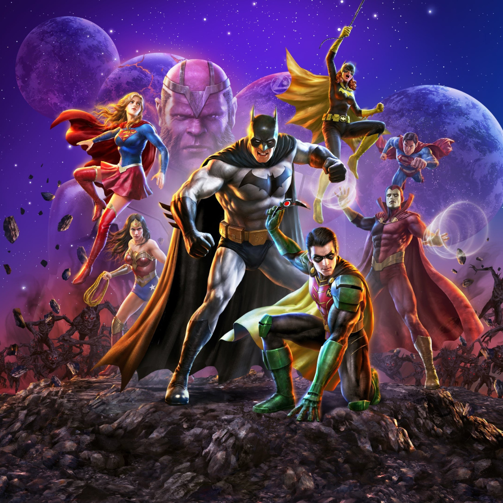 Постер супергеройского фильма Лига справедливости: Кризис на бесконечных землях - Часть вторая