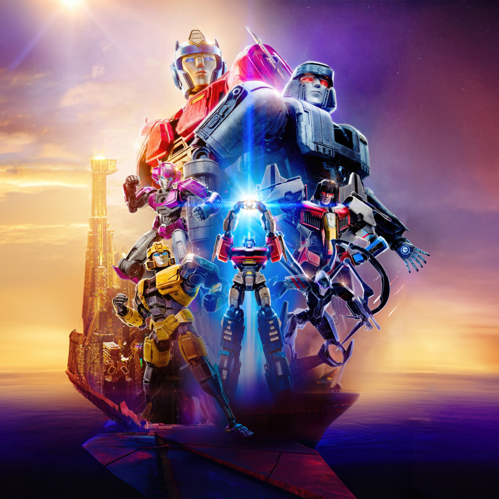 Супергеройский постер нового фильма  Трансформеры: Начало, 2024