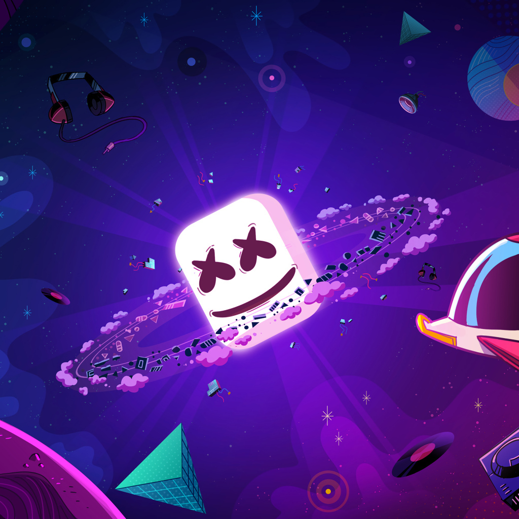 Диджей Маршмеллоу нарисованный